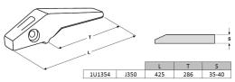 Porte-dent flush J350 CATERPILLAR