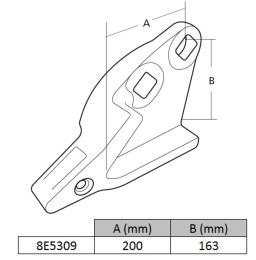 Coin chargeur droit J300 CATERPILLAR