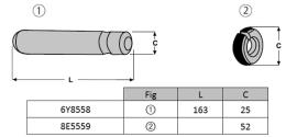 Rondelle + empreinte J550 CATERPILLAR