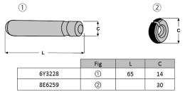 Rondelle + empreinte J250/J300 CATERPILLAR