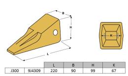 Dent pénétration J300 CATERPILLAR