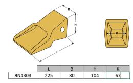 Dent abrasIon extra J300 CATERPILLAR