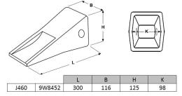 Dent longue J460 CATERPILLAR