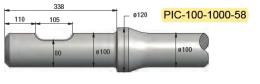 Pic diam. 100 longueur 1000mm MATERTRACK ®