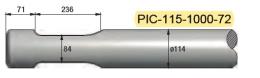 Pic diam. 115 longueur 1000mm MATERTRACK ®