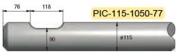 Pic diam. 115 longueur 1050mm MATERTRACK ®