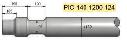 Pic diam. 140 longueur 1200mm MATERTRACK ®