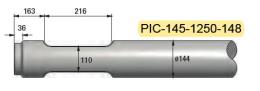 Pic diam. 145 longueur 1250mm MATERTRACK ®