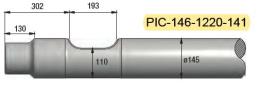 Pic diam. 146 longueur 1220mm MATERTRACK ®