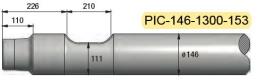 Pic diam. 146 longueur 1300mm MATERTRACK ®