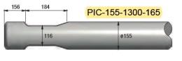 Pic diam. 155 longueur 1300mm MATERTRACK ®