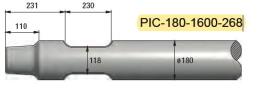 Pic diam. 180 longueur 1600mm MATERTRACK ®