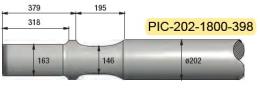 Pic diam. 202 longueur 1800mm MATERTRACK ®