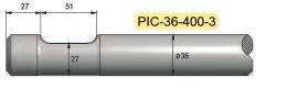 Pic diam. 36 longueur 400mm MATERTRACK ®