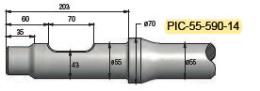 Pic diam. 55 longueur 590mm MATERTRACK ®