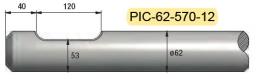 Pic diam. 62 longueur 570mm MATERTRACK ®