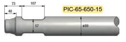 Pic diam. 65 longueur 650mm MATERTRACK ®