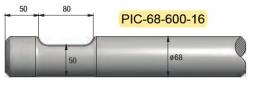 Pic diam. 68 longueur 600mm MATERTRACK ®