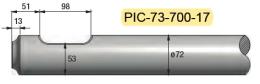 Pic diam. 73 longueur 700mm MATERTRACK ®