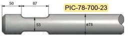 Pic diam. 78 longueur 700mm MATERTRACK®