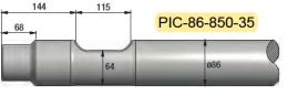 Pic diam. 86 longueur 850mm MATERTRACK ®