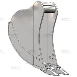 Godet rétro type 120P 0,40m x 280 litres